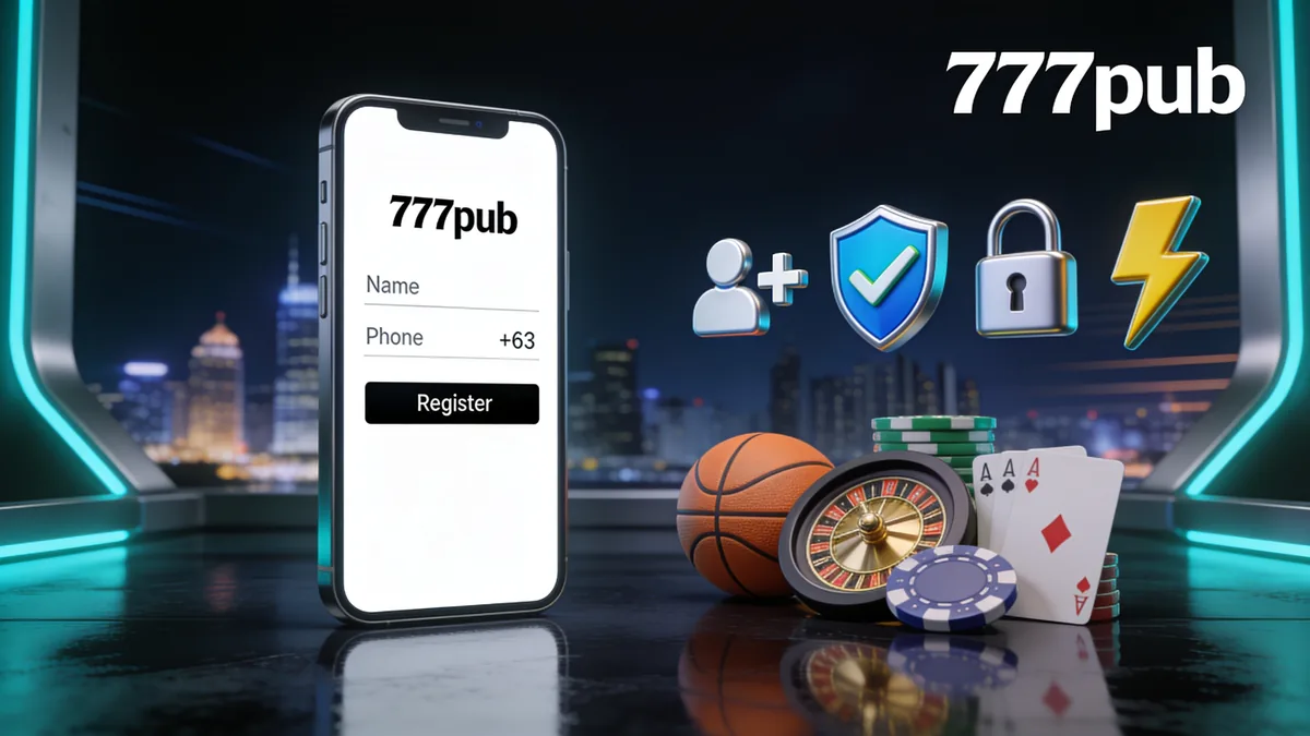 How to Register on 777pub in the Philippines: 777pub guide for players in the Philippines