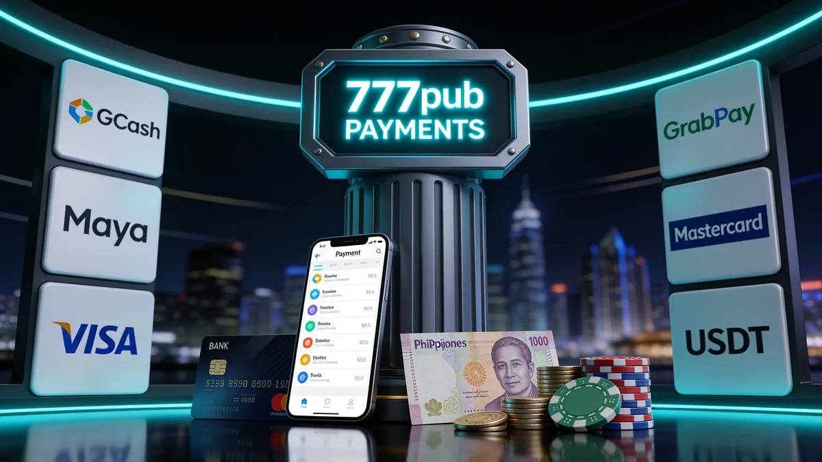 Payment Methods at 777pub for players in the Philippines